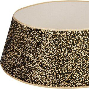 31.5 Inch Foldable Black Gold Christmas Tree Ring X004AZLQZ5